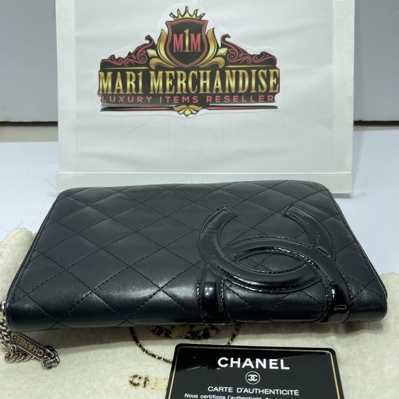Chanel Cambon Zippy Wallet /clutch in lambskin , preloved. - Picture 4 of 14